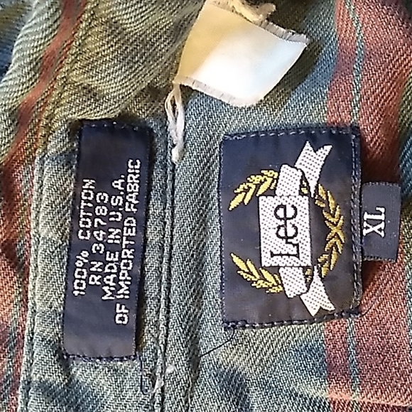 Lee vintage 1990's y2k made in USA 🇺🇸 button down casual XL shirt - Picture 3 of 3
